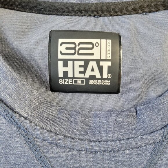 32 degreez Heat Men’s gray crewneck pullover sweater size M - Picture 7 of 11